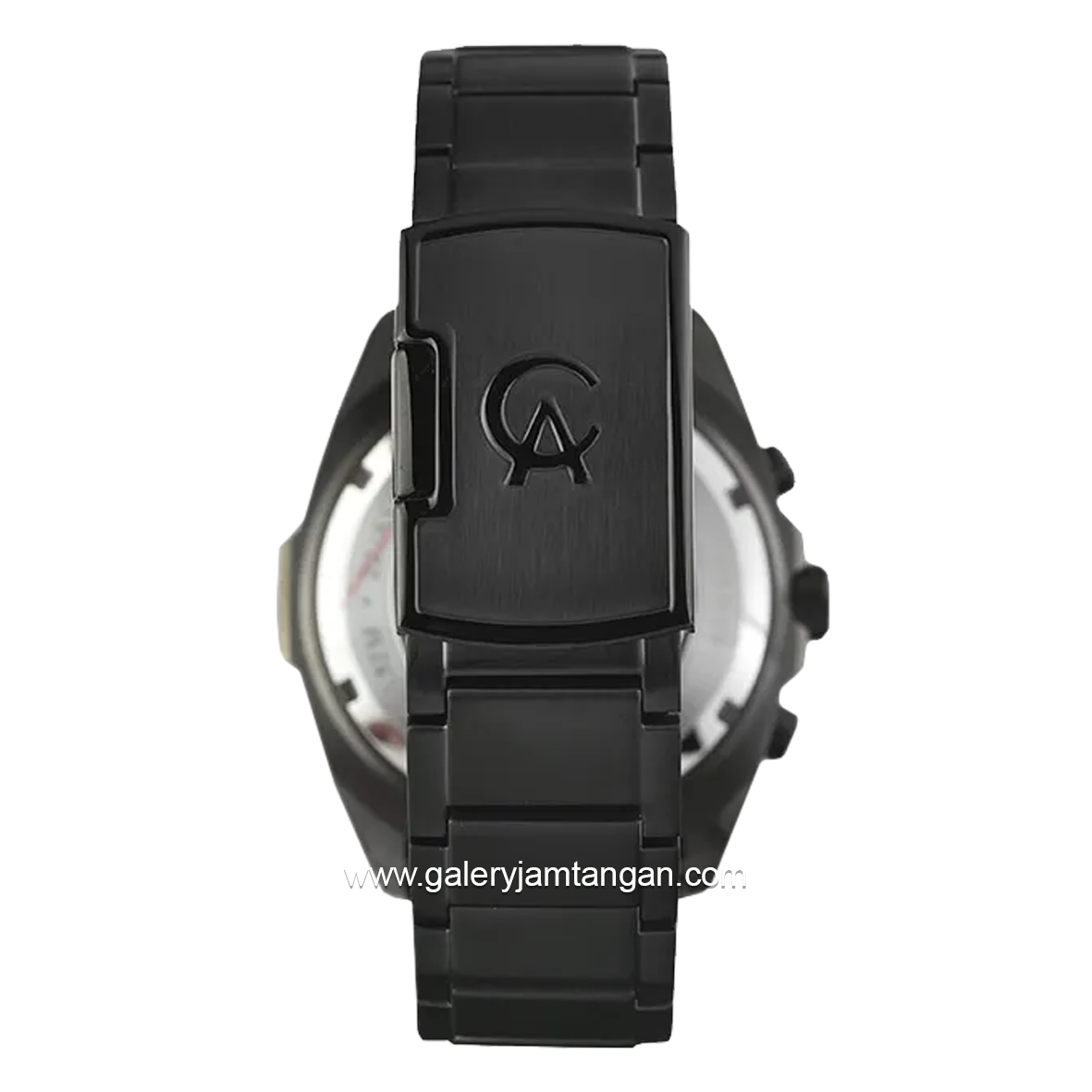 Alexandre Christie AC 6655 MC Black Silver Chronograph Stainless Steel + Free Strap Cadangan
