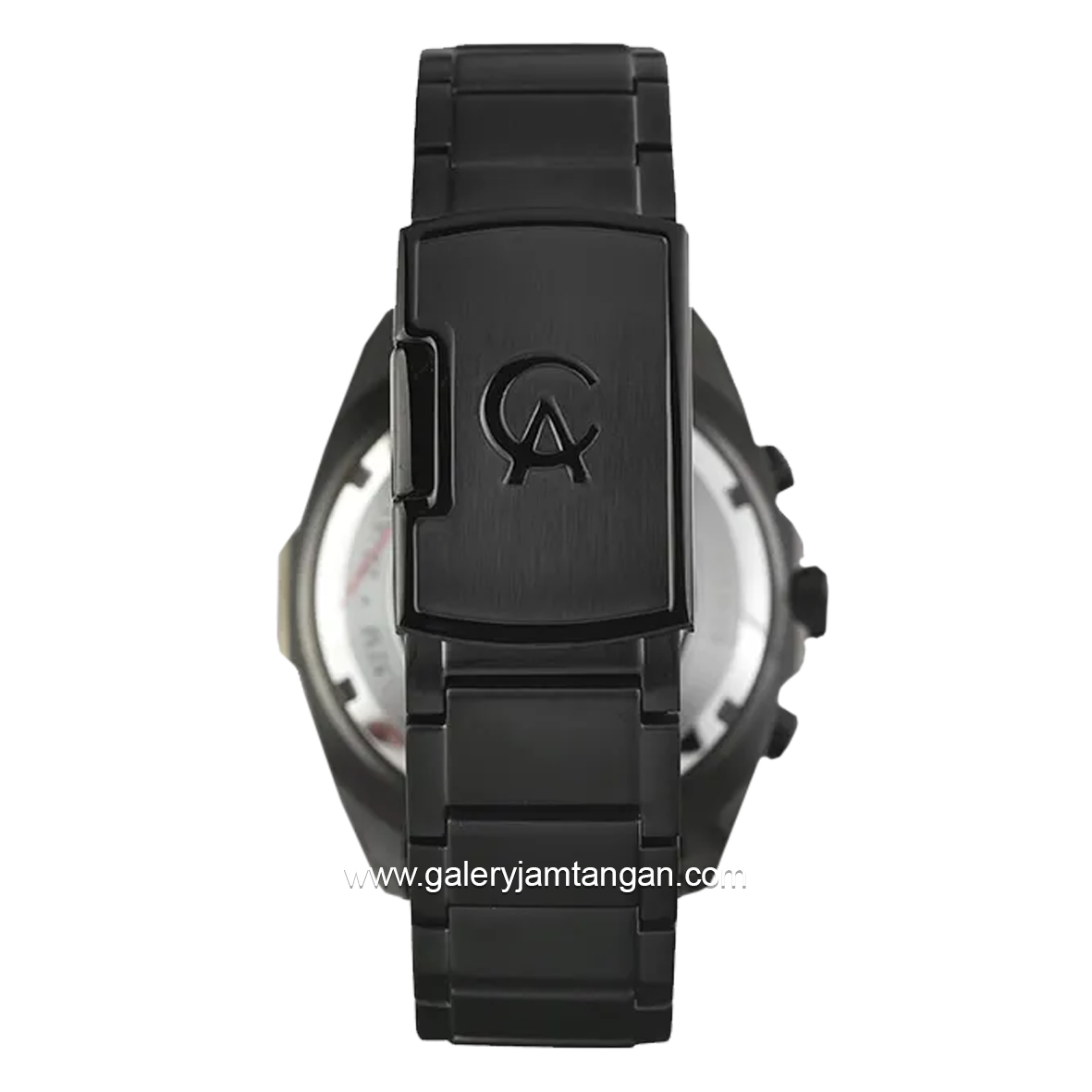 Alexandre Christie AC 6655 MC Black Ring Blue Chronograph Stainless Steel + Free Strap Cadangan