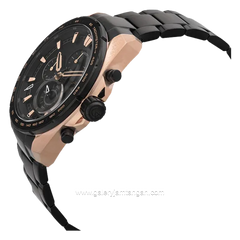 Alexandre Christie AC 6655 MC Black Rosegold Chronograph Stainless Steel + Free Strap Cadangan