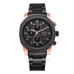 Alexandre Christie AC 6658 MC Black Rosegold Stainless Steel