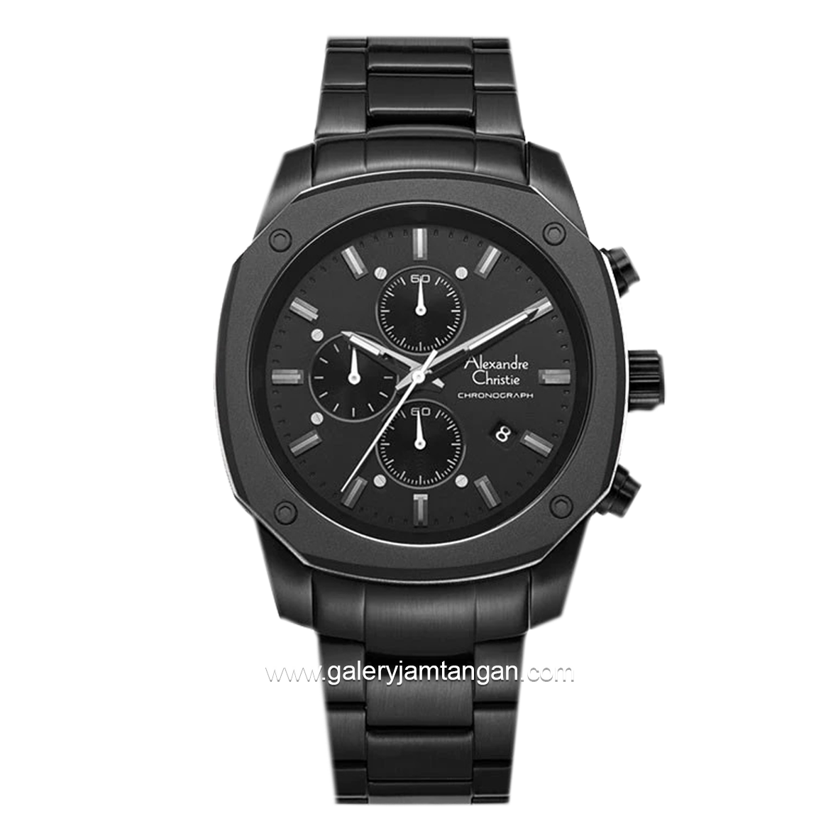 Alexandre Christie AC 6658 MC Black Rosegold Stainless Steel
