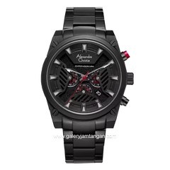 Alexandre Christie AC 6661 MC Black List Red Stainless Steel