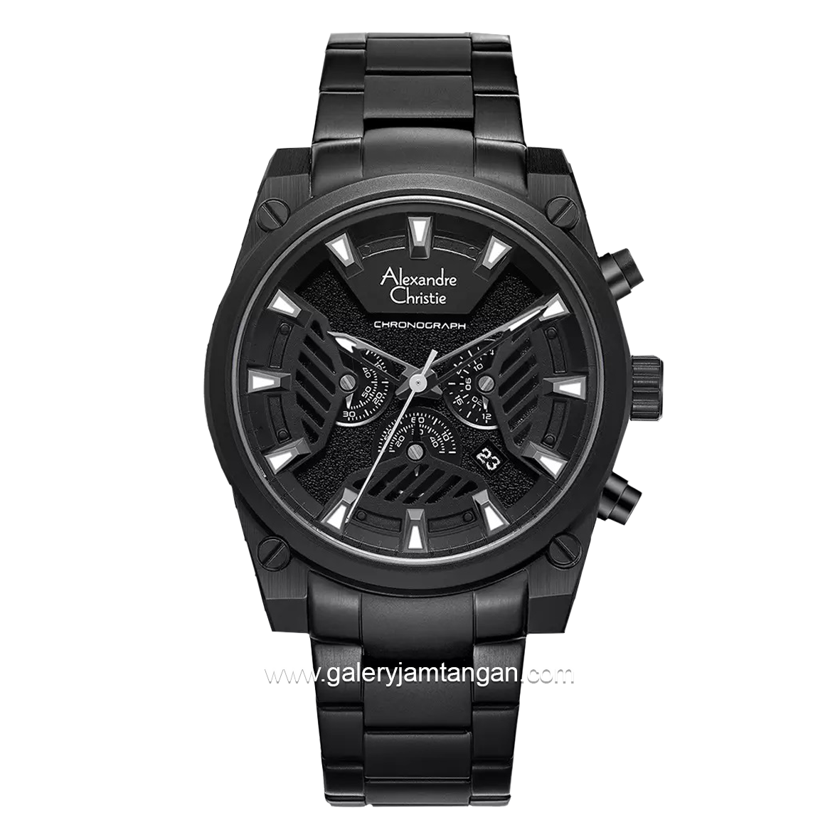 Alexandre Christie AC 6661 MC Full Black Stainless Steel