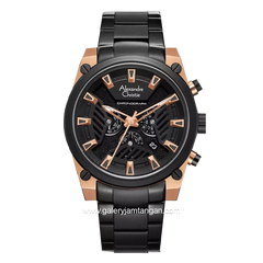 Alexandre Christie AC 6661 MC Black Rosegold Stainless Steel