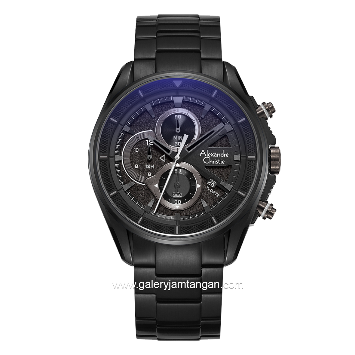 Alexandre Christie AC 6662 MC Men Black Chronograph Stainless Steel Strap