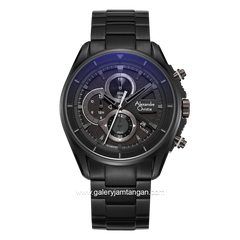 Alexandre Christie AC 6662 MC Men Black Chronograph Stainless Steel Strap