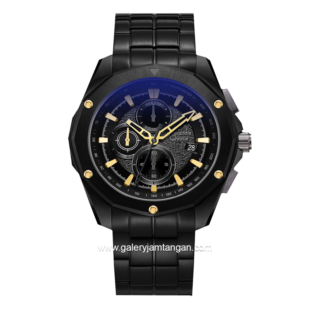 Alexandre Christie AC 6663 MC Black Stainless Steel