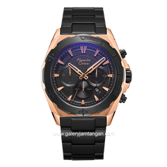 Alexandre Christie AC 6664 MC Black Rosegold Stainless Steel