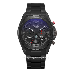Alexandre Christie AC 6664 MC Black List Red Stainless Steel