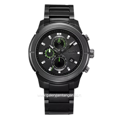 Alexandre Christie AC 6665 MC Black List Green Stainless Steel