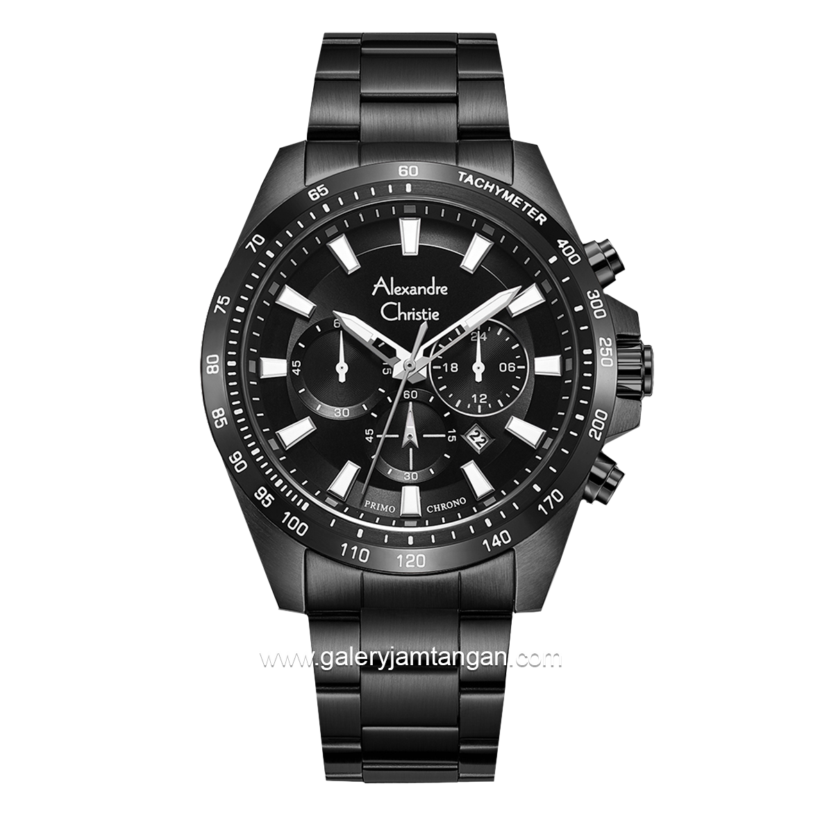 Alexandre Christie AC 6671 MC Multifunction Full Black Stainless Steel