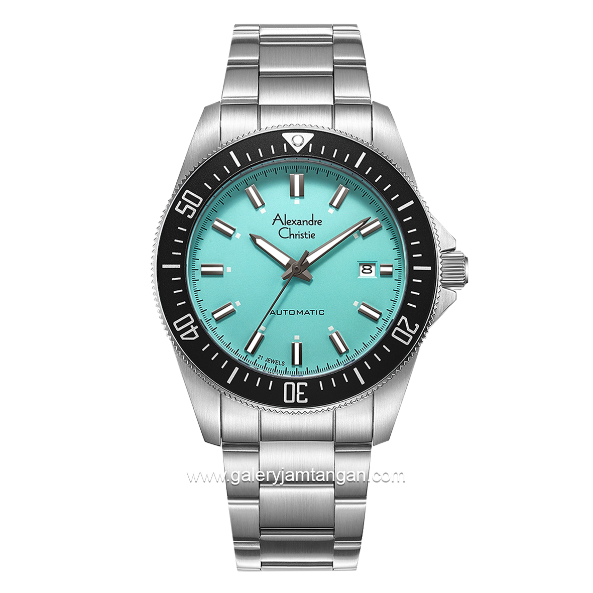 Alexandre Christie AC 6676 MA Silver Dial Blue Automatic Stainless Steel