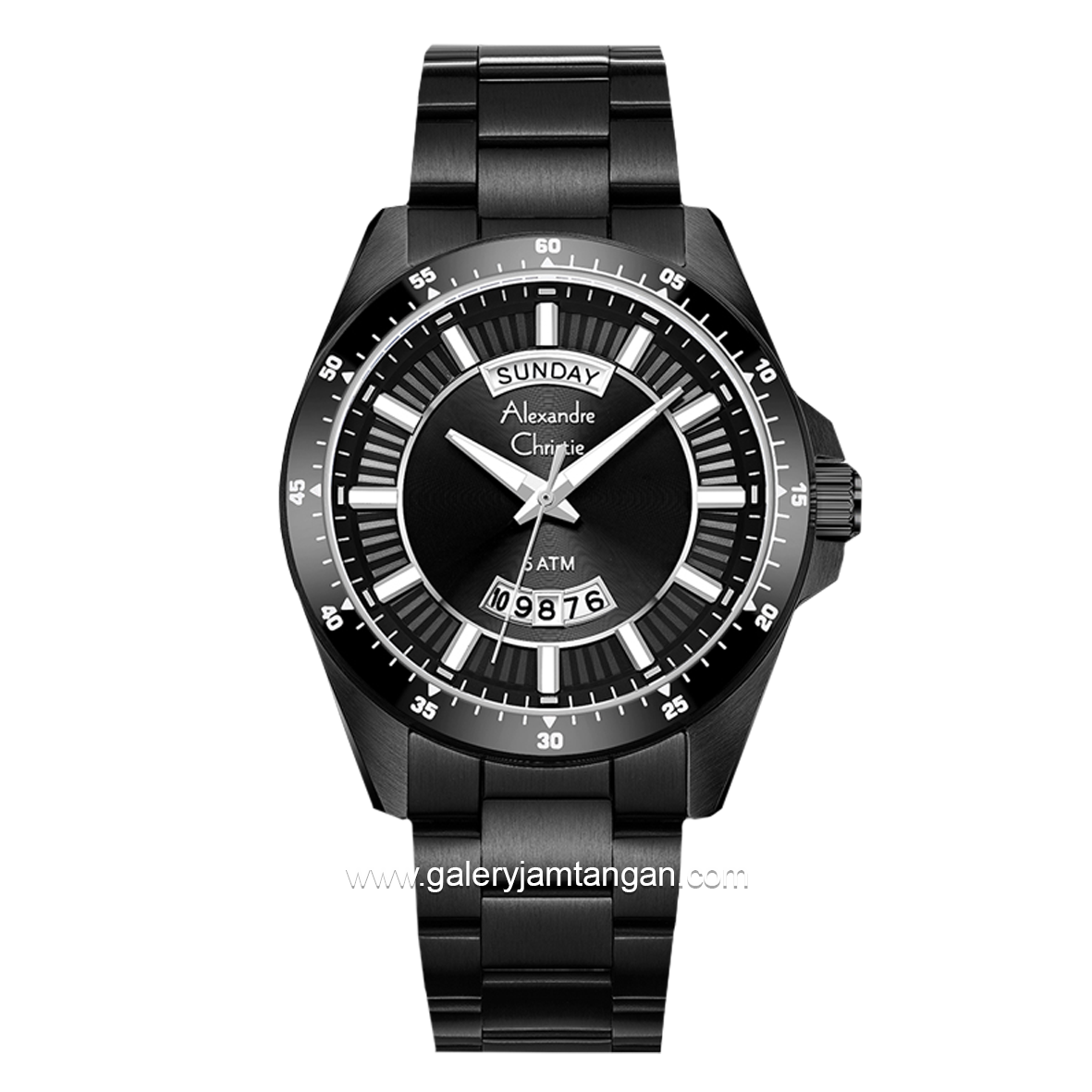 Alexandre Christie AC 6678 ME Black Stainless Steel