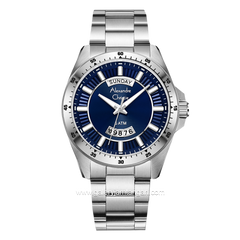 Alexandre Christie AC 6678 ME Silver Dial Blue Stainless Steel