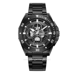 Alexandre Christie AC 6679 MCBIPBA Black Rosegold Stainless Steel
