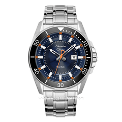 Alexandre Christie AC 6680 MD Solar Tech Silver Dial Blue Stainless Steel