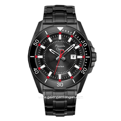 Alexandre Christie AC 6680 MD Solar Tech Black Stainless Steel