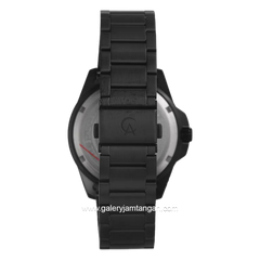 Alexandre Christie AC 6683 MEBIPDG Men Black Dial Black Stainless Steel Strap