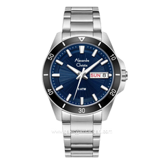 Alexandre Christie AC 6683 MEBTBBU Silver Dial Blue Stainless Steel