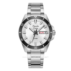 Alexandre Christie AC 6683 MEBTBSL Silver Dial White Stainless Steel