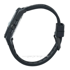 Alexandre Christie AC 6684 MD Black Dial White Rubber Strap