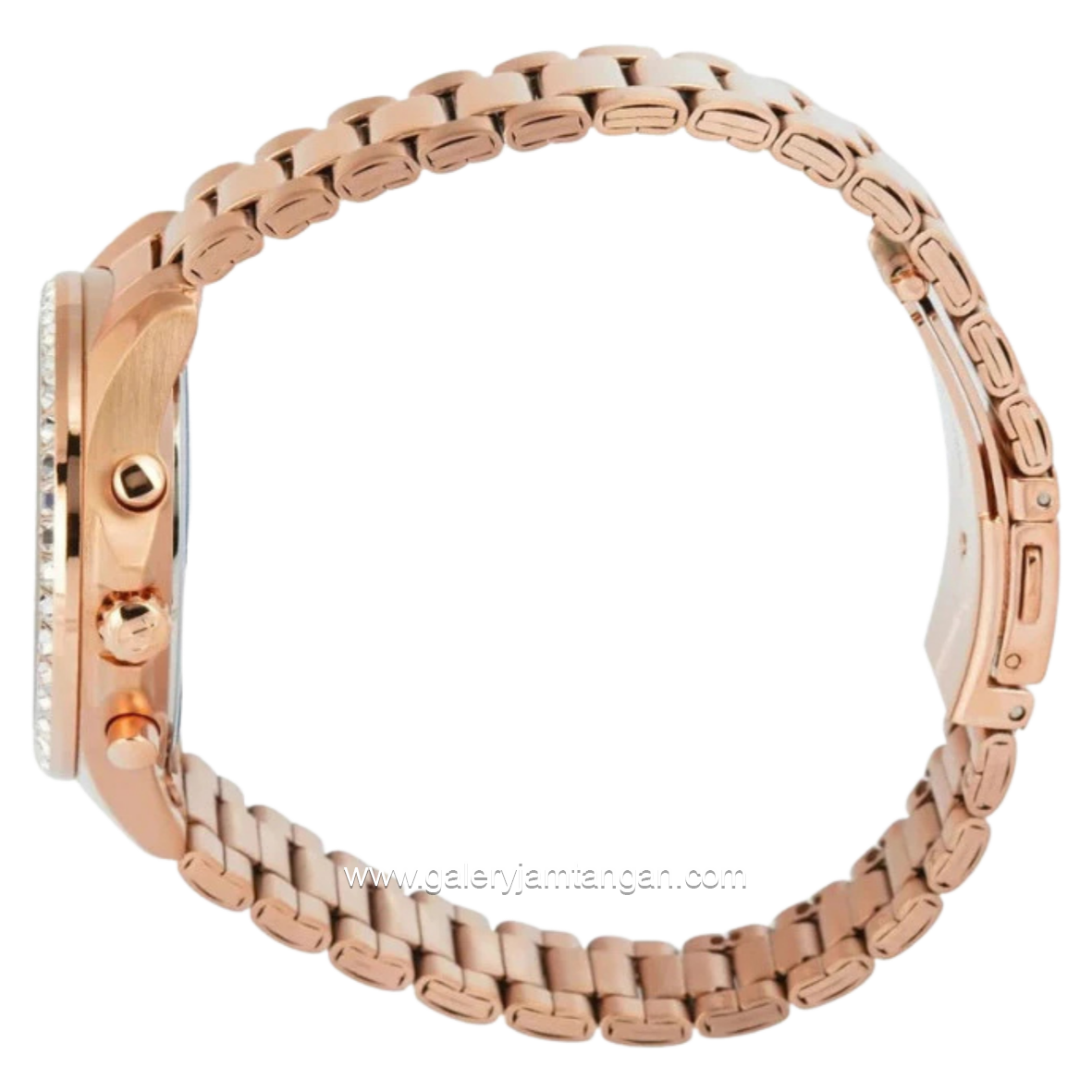 Alexandre Christie AC 6696 MCFRGGN Rosegold Dial Green Stainless Steel Strap