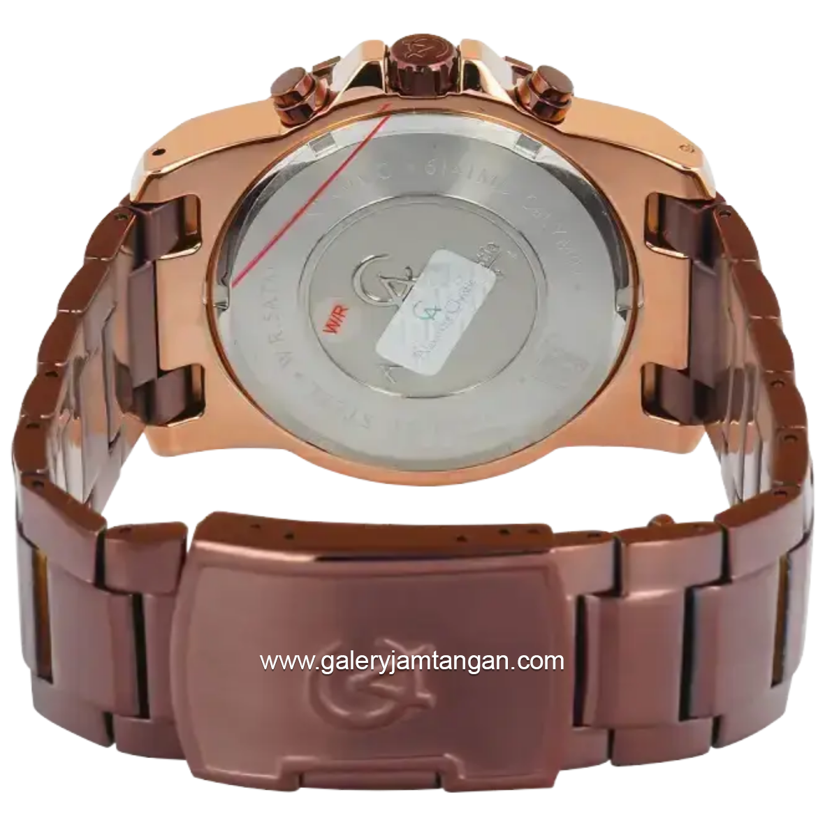 Alexandre Christie AC 6696 MCFROBO Brown Rosegold Stainless Steel Strap