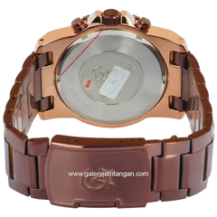Alexandre Christie AC 6696 MCFROBO Brown Rosegold Stainless Steel Strap
