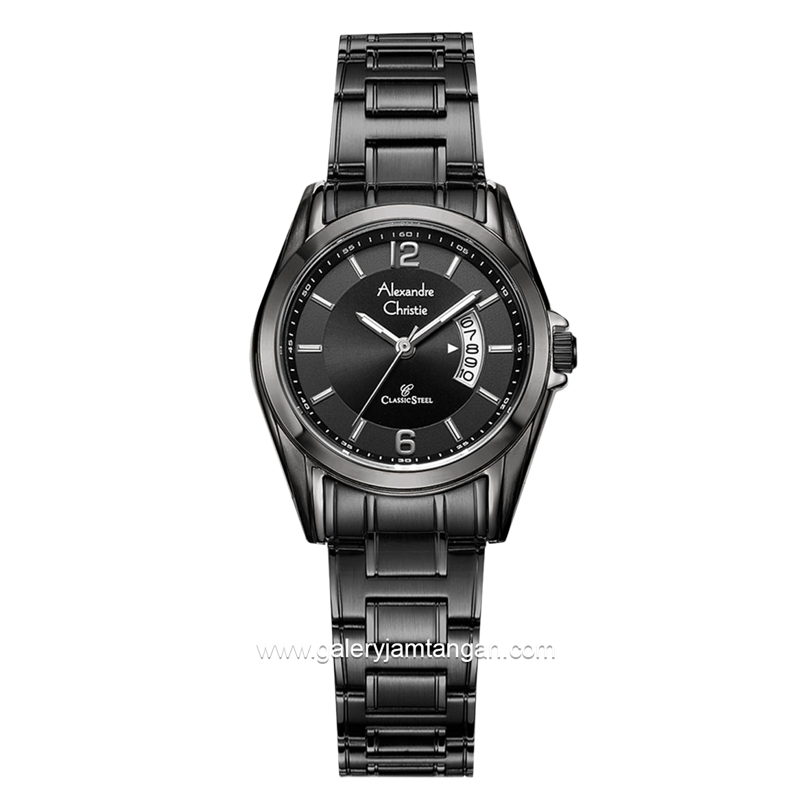 Alexandre Christie AC 8289 LD Black Stainless Steel
