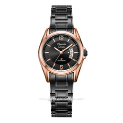 Alexandre Christie AC 8289 LD Black Rosegold Stainless Steel