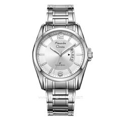 Alexandre Christie AC 8289 MD Silver Dial White Stainless Steel