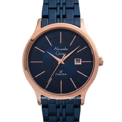 Alexandre Christie AC 8348 LDBURBU Blue Rosegold Stainless Steel