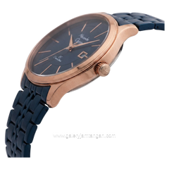 Alexandre Christie AC 8348 LDBURBU Blue Rosegold Stainless Steel