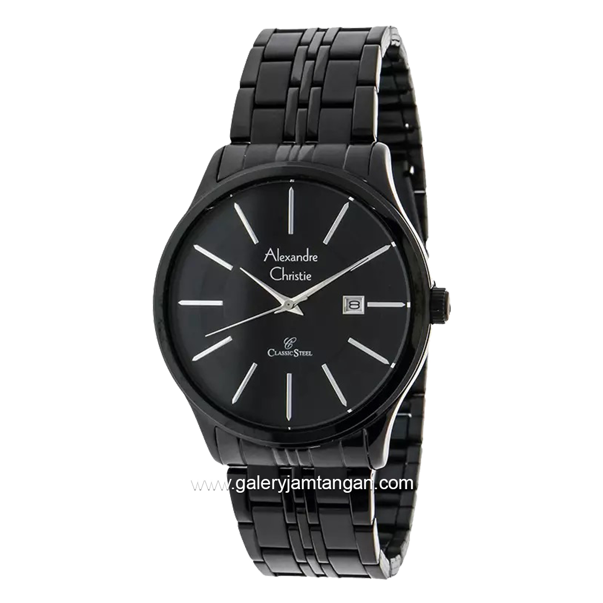 Alexandre Christie AC 8348 MD Full Black Stainless Steel
