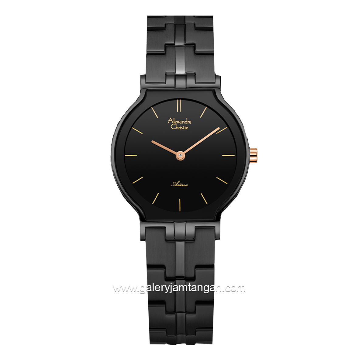 Alexandre Christie AC 8410 LH Black Stainless Steel