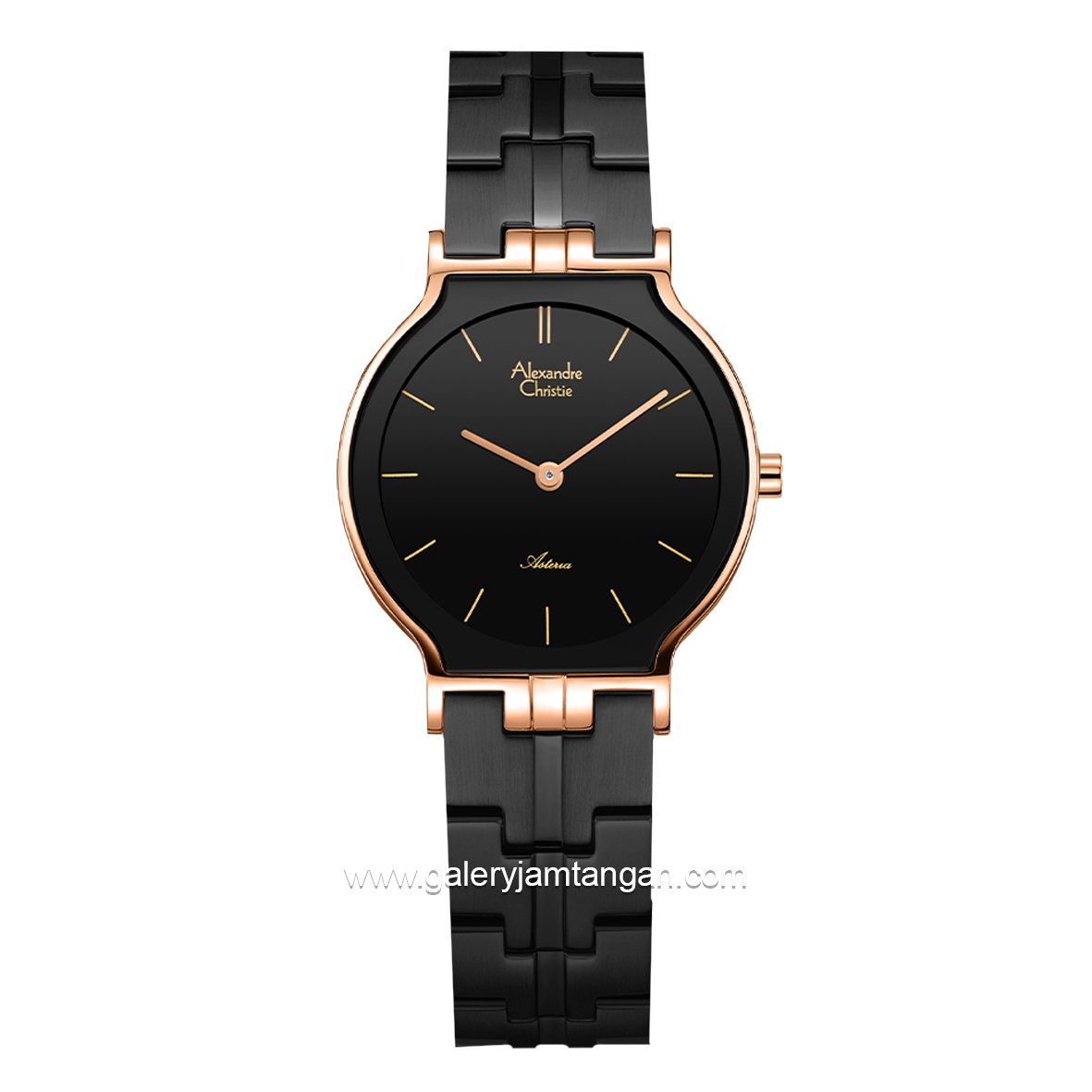 Alexandre Christie AC 8410 LH Black Rosegold Stainless Steel
