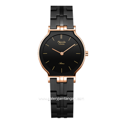 Alexandre Christie AC 8410 LH Black Rosegold Stainless Steel