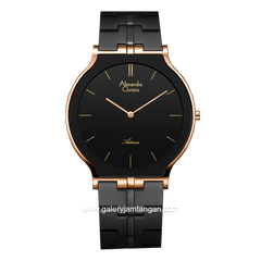 Alexandre Christie AC 8410 MH Black Rosegold Stainless Steel