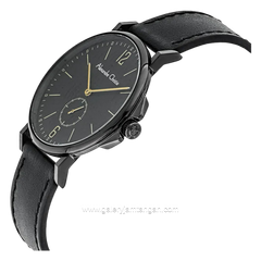 Alexandre Christie AC 8458 MSLIPBAIV Full Black Leather Strap