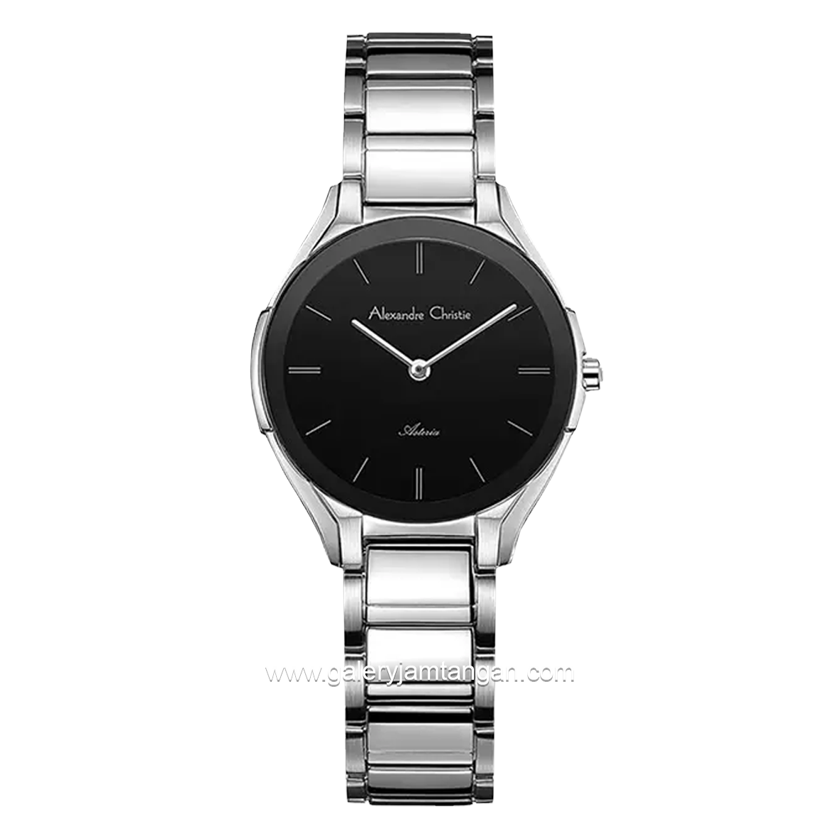 Alexandre Christie AC 8610 LH Silver Dial Black Stainless Steel