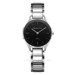 Alexandre Christie AC 8610 LH Silver Dial Black Stainless Steel