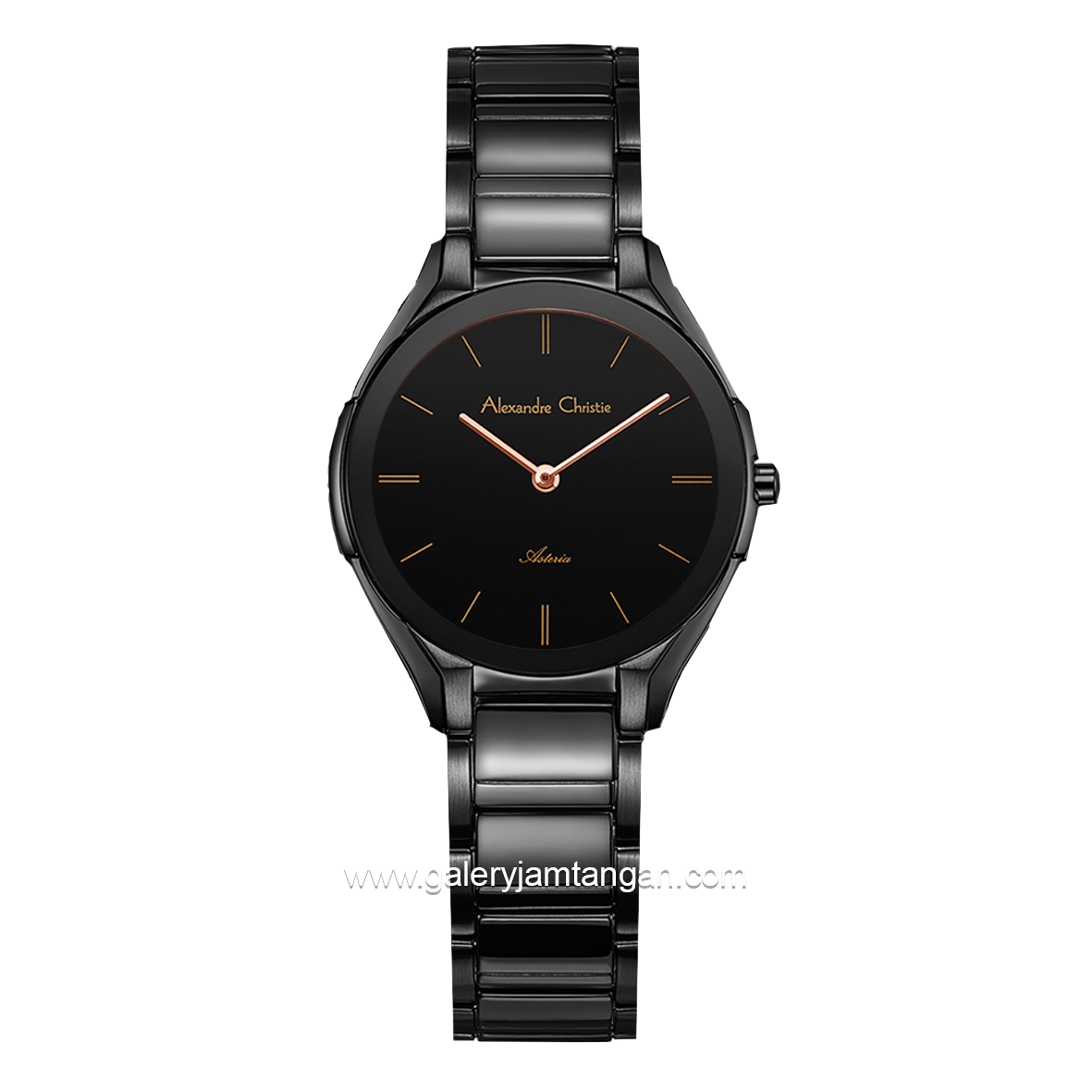 Alexandre Christie AC 8610 LH Black Stainless Steel
