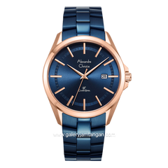 Alexandre Christie AC 8652 MD Blue Rosegold Stainless Steel