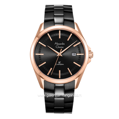 Alexandre Christie AC 8652 MD Black Rosegold Stainless Steel