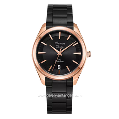 Alexandre Christie AC 8654 MD Black Rosegold Stainless Steel