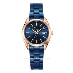 Alexandre Christie AC 8656 LD Blue Rosegold Stainless Steel
