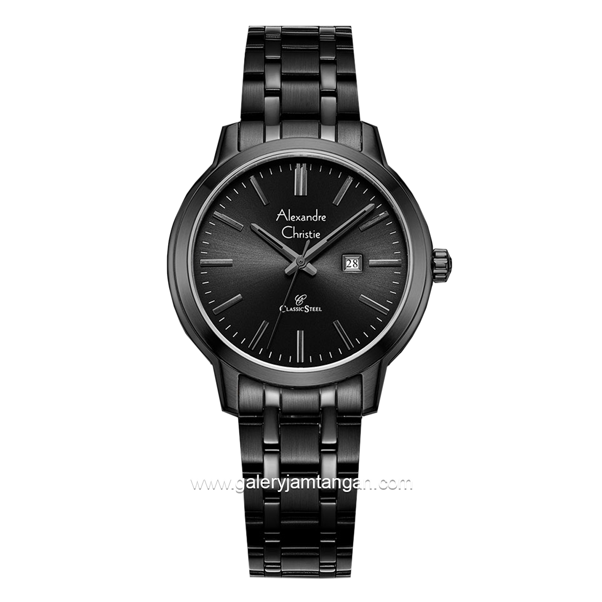 Alexandre Christie AC 8657 LD Black Stainless Steel