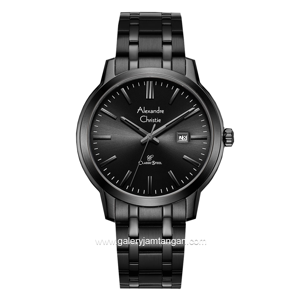 Alexandre Christie AC 8657 MD Black Stainless Steel
