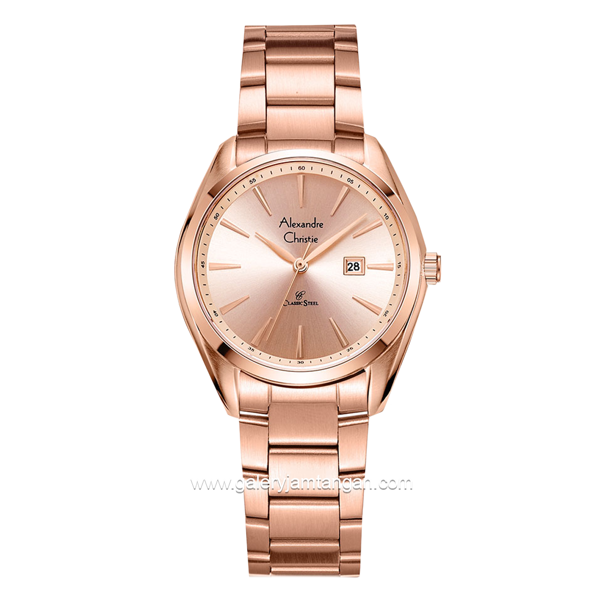 Alexandre Christie AC 8658 LD Full Rosegold Stainless Steel