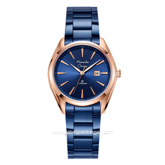 Alexandre Christie AC 8658 LD Blue Rosegold Stainless Steel